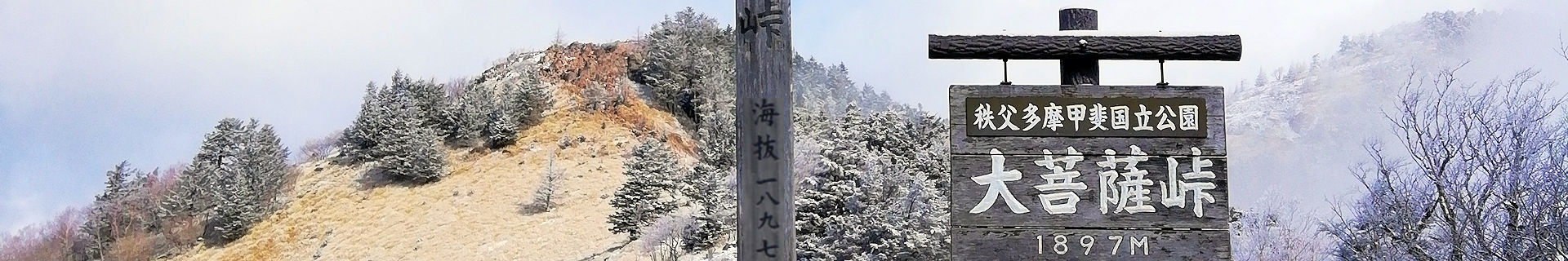 写真：初冬の大菩薩峠