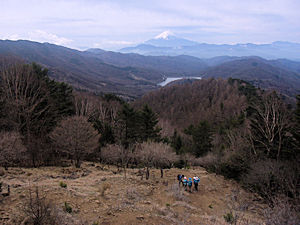 写真:唐松尾根より富士山を望む 写真:唐松尾根より富士山を望む