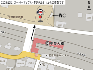 イラスト:バス停の地図 イラスト:バス停の地図